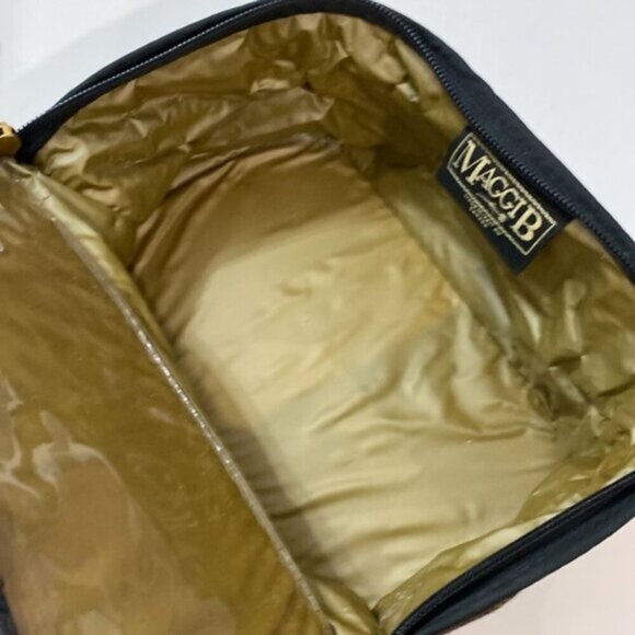 Maggie B brown and black make up bag case - Picture 8 of 15